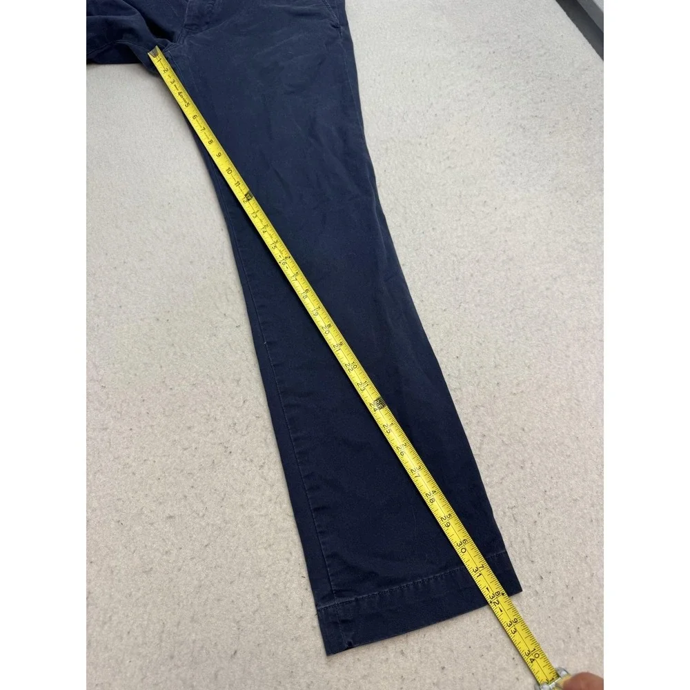 Polo Ralph Lauren Pants Mens 32x32 Blue Polo Chino Stretch Slim Straight Leg